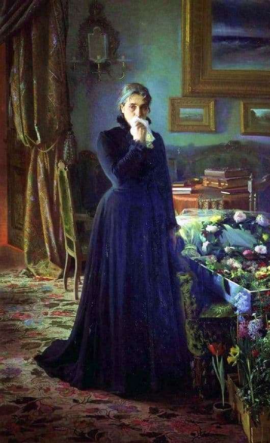 Description of the painting by Ivan Kramsky Inconsolable grief