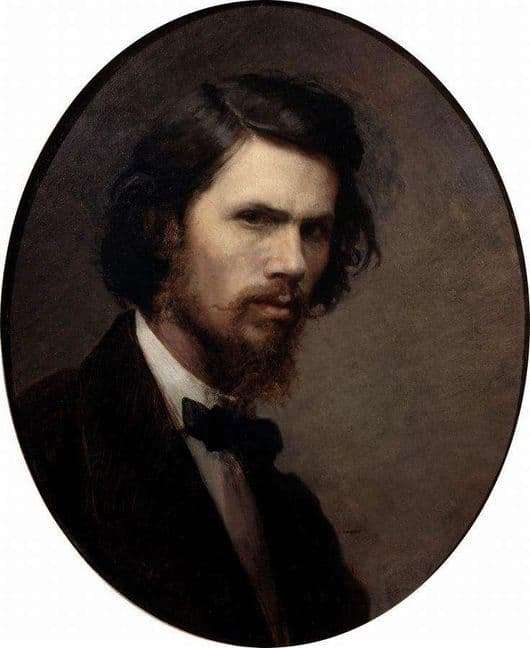 Description of the painting by Ivan Kramsky Self portrait