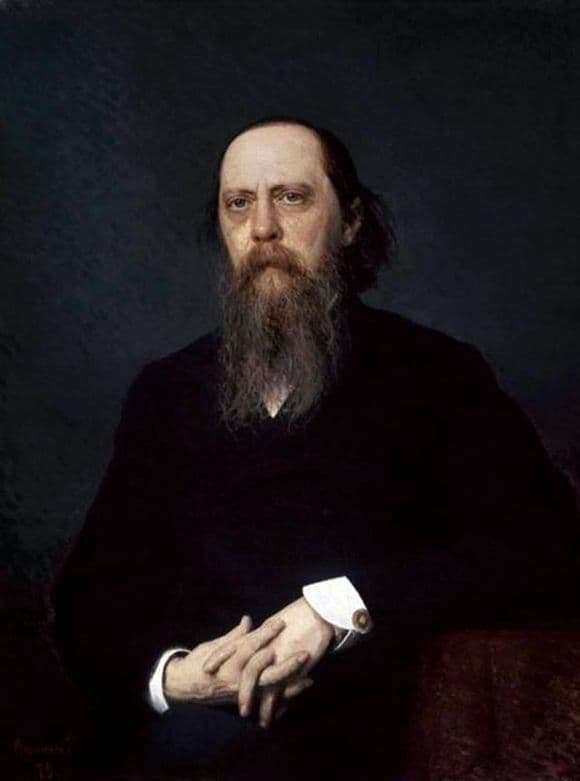 Description of the painting by Ivan Kramsky Portrait of Mikhail Saltykov Shchedrin