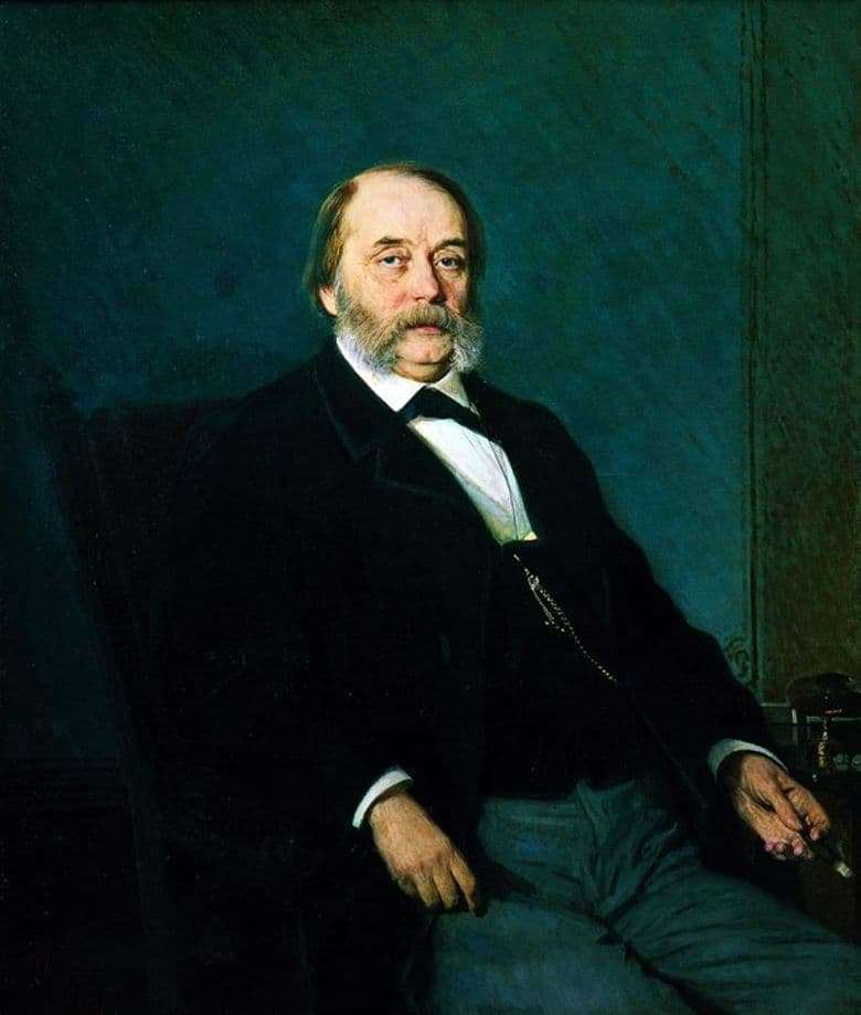 Description of the painting by Ivan Kramsky Portrait of I. A. Goncharov
