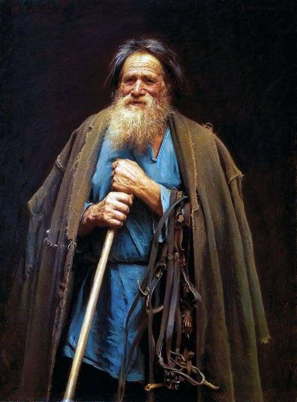 Description of the painting by Ivan Kramskoy The peasant with a bridle