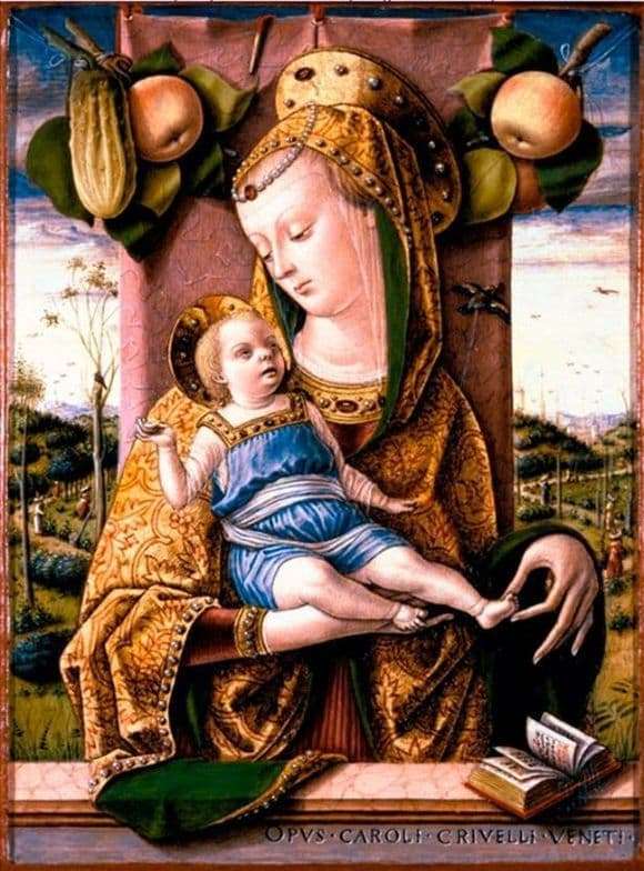 Description of the painting by Karl Crivelli Madonna and Child