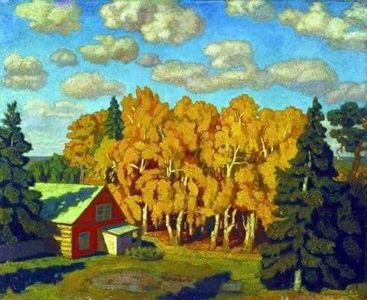 Description of the painting by Nikolay Krymov Autumn