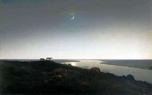 Description of the painting by Arkhip Kuindzhi Night