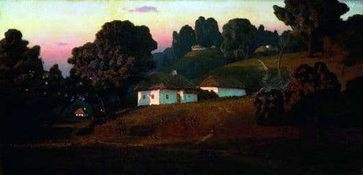 Description of the painting by Arkhip Kuindzhi Evening in Ukraine