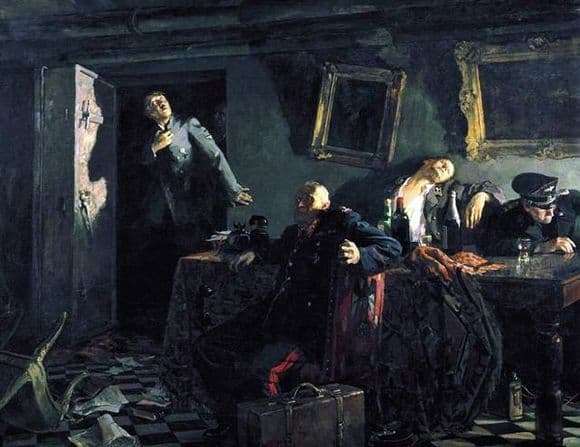Description of the painting by Kukryniksov The End
