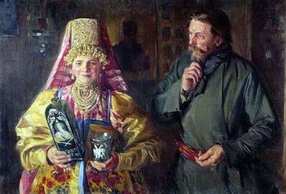 Description of the painting by Ivan Kulikov With the holiday