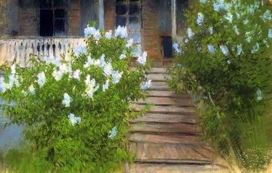 Description of the painting by Isaac Levitan Spring. White Lilac 