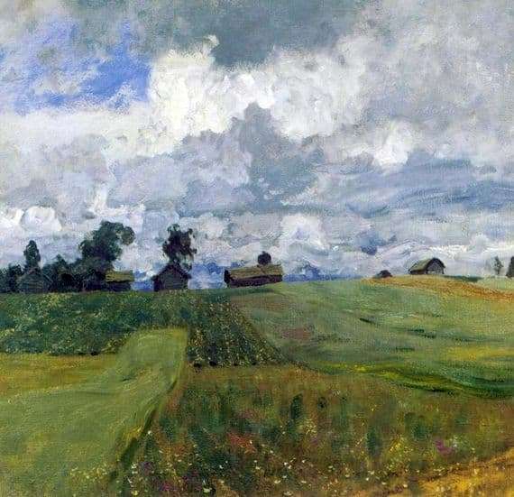 Description of the painting by Isaac Levitan Stormy Day