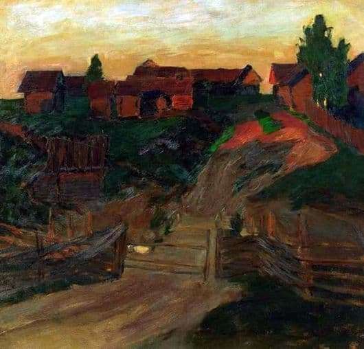 Description of the painting by Isaac Levitan Last rays of the sun