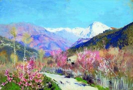 Description of the painting by Isaac Levitan Spring in Italy