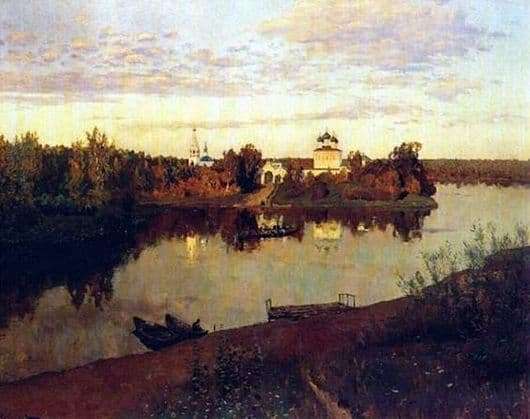 Description of the painting by Isaac Levitan Evening Bells