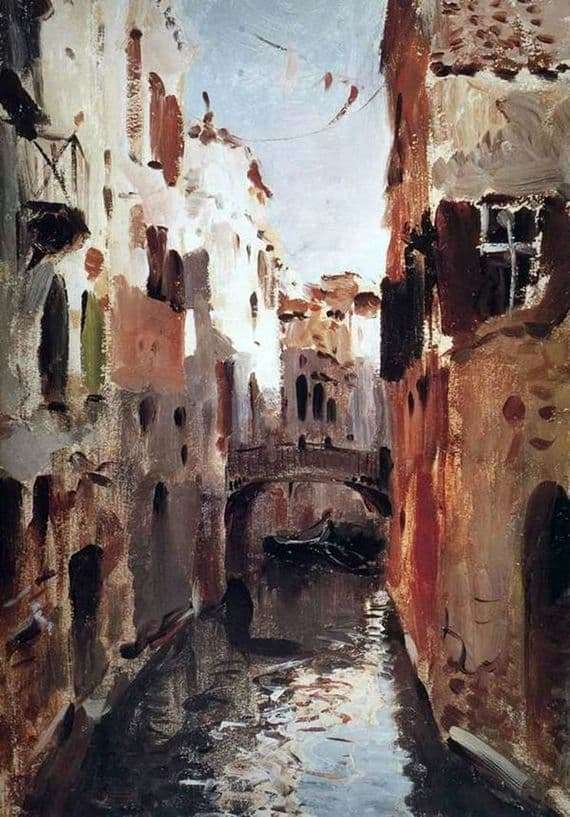 Description of the painting by Isaac Levitan Canal in Venice