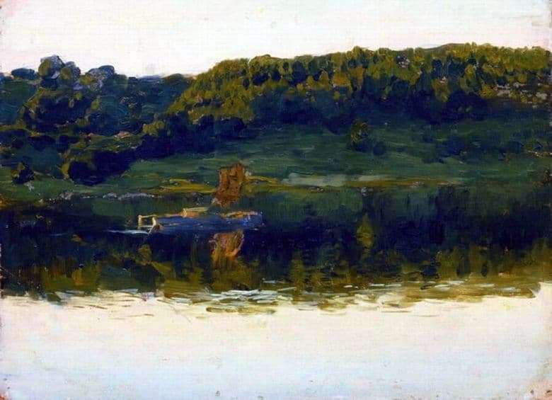 Description of the painting by Isaac Levitan On the Volga (1888)