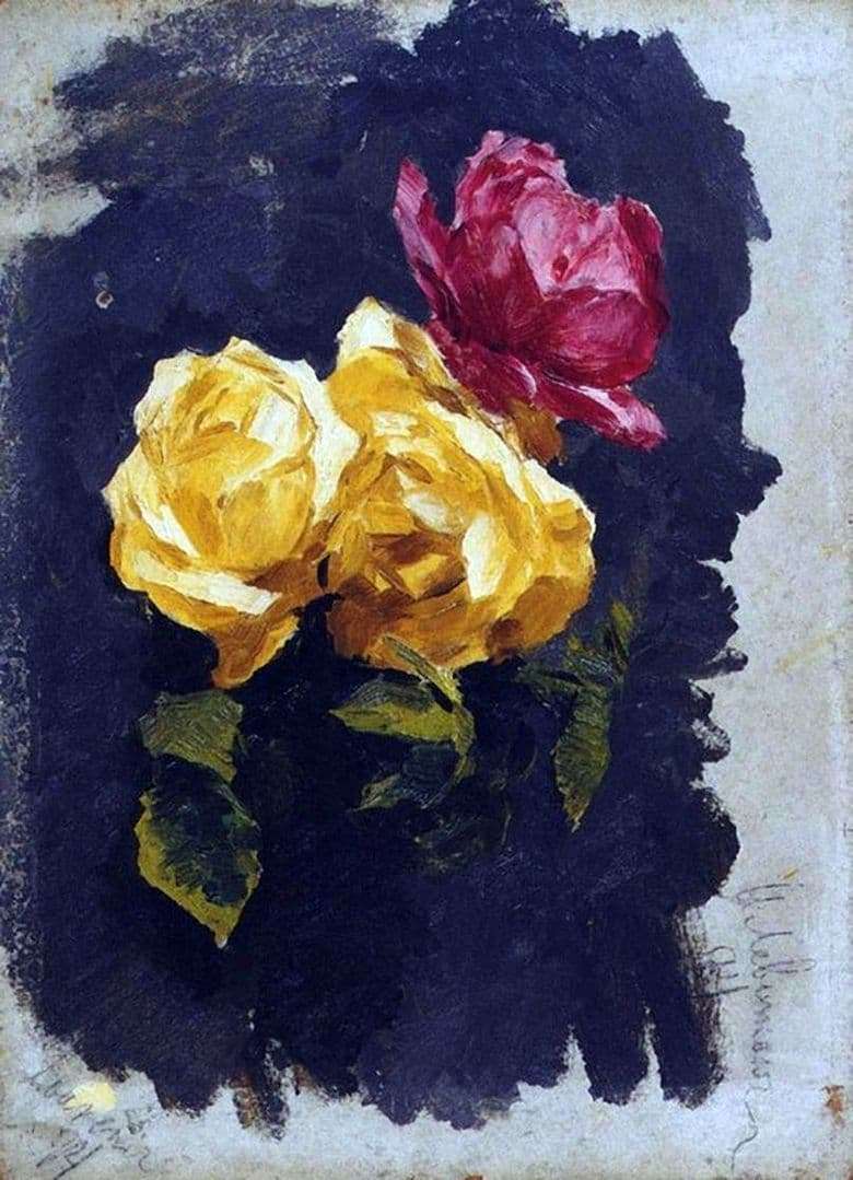 Description of the painting by Isaac Levitan Roses (1894)