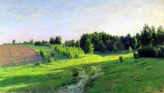 Description of the painting by Isaac Ilyich Levitan Evening shadows