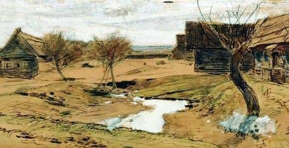 Description of the painting by Isaac Levitan Spring has come
