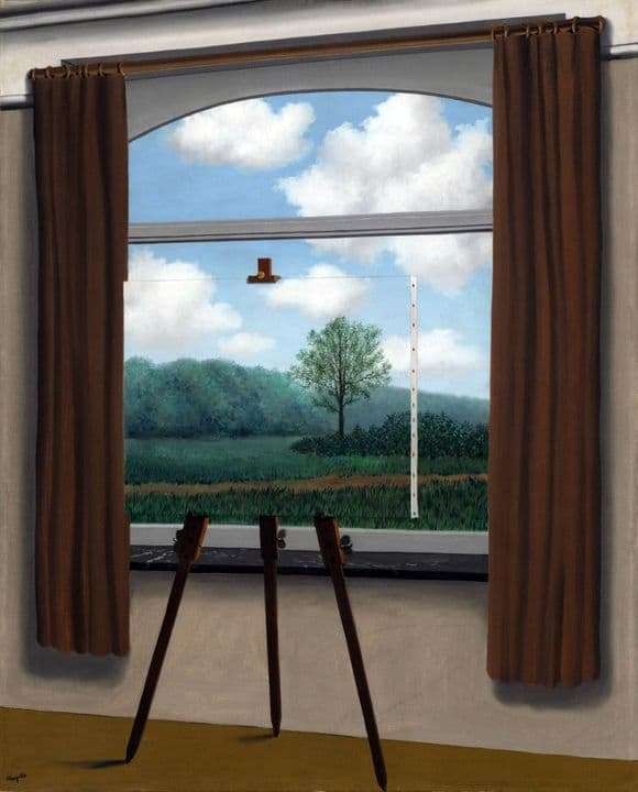 Description of the painting by René Magritte The human lot
