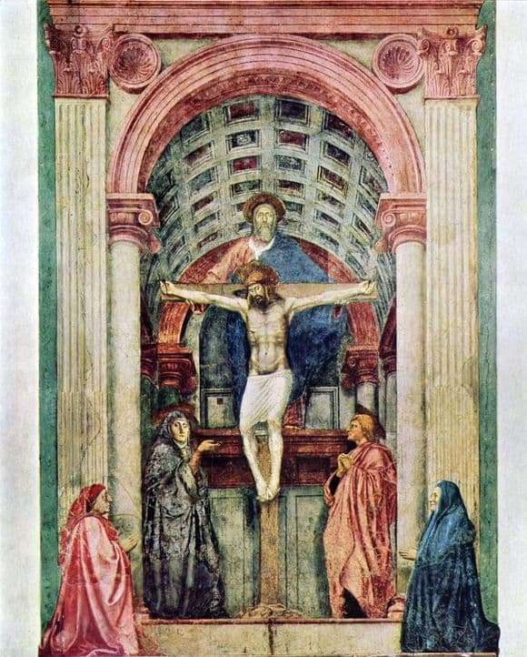 Description of the painting by Masaccio Trinity