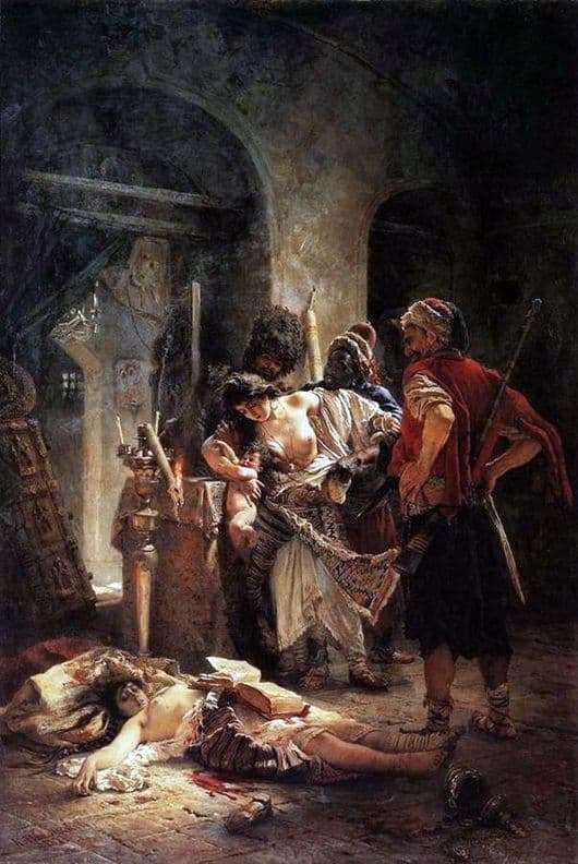 Description of the painting by Vladimir Makovsky Bulgarian martyrs