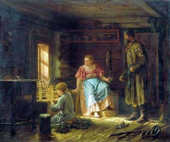 Description of the painting by Vasily Maximov Mechanical Boy