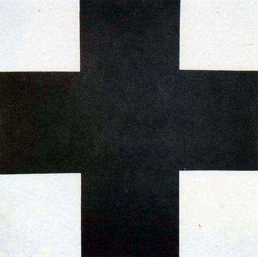 Description of the painting by Kazimir Malevich Black Cross