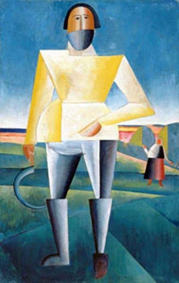 Description of the painting by Kazimir Malevich Reaper