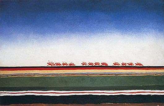 Description of the painting by Kazimir Malevich Red Cavalry