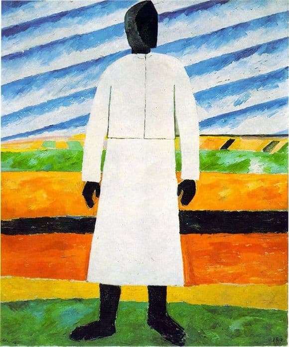 Description of the painting by Kazimir Malevich Peasant