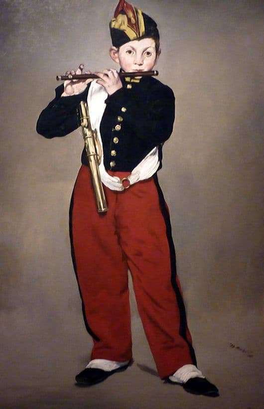 Description of the painting by Edward Manet Flute