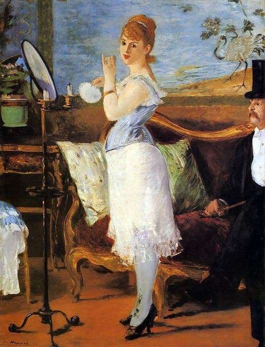 Description of the painting by Edward Manet Nana