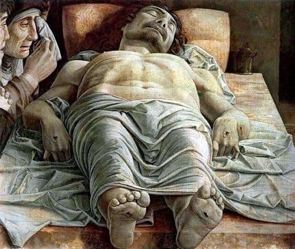 Description of the painting by Andrea Mantegna Dead Christ