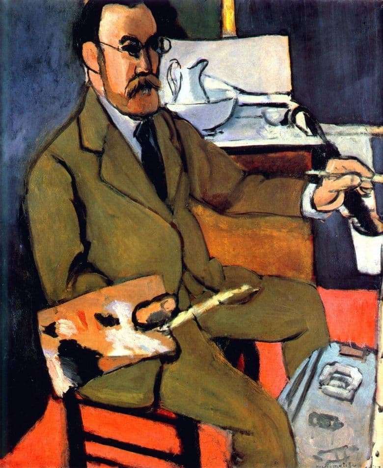 Description of the painting by Henri Matisse Self portrait