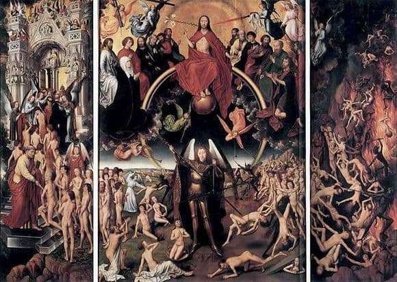 Description of the painting by the triptych by Hans Memling Last Judgment