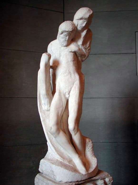 Description of the sculpture by Michelangelo Buanarroti Pieta Rondanini