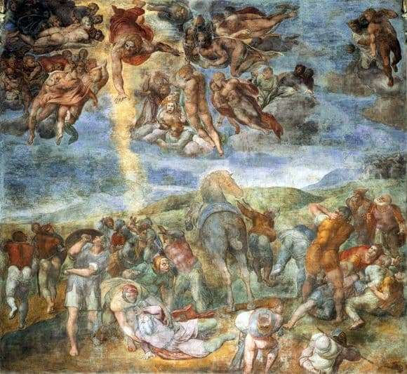 Description of the painting by Michelangelo Buanarroti The Conversion of Saul