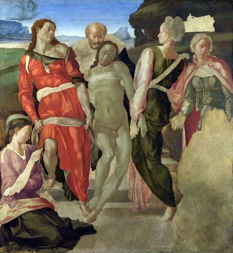 Description of the painting by Michelangelo The Descent from the Cross