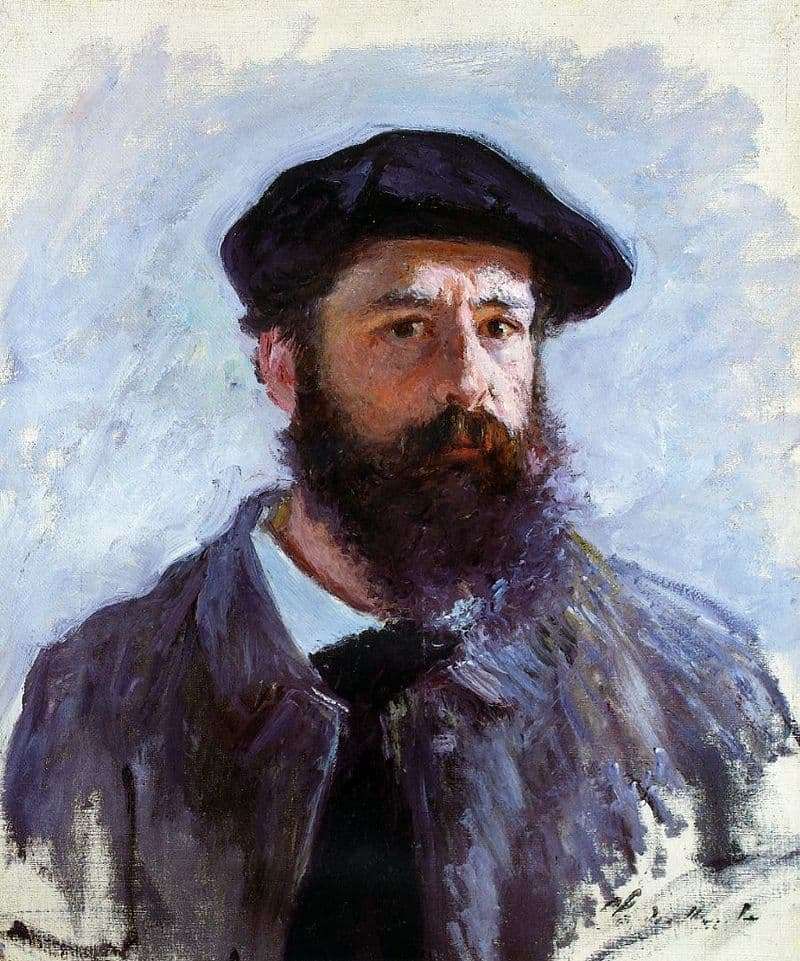 Description of the painting by Claude Monet Self portrait