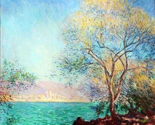 Description of the painting by Claude Monet Antibes in the morning