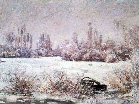 Description of the painting by Claude Monet Frost