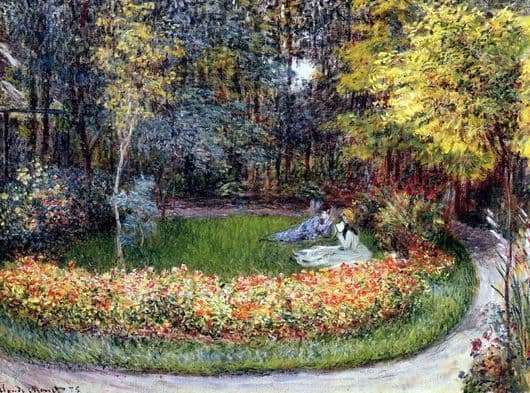 Description of the painting by Claude Monet In the garden