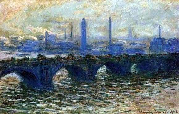 Description of the painting by Claude Monet Waterloo Bridge