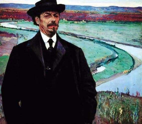 Description of the painting by Mikhail Nesterov Self portrait
