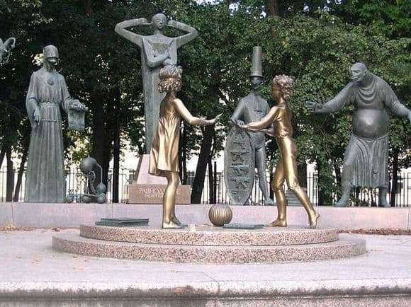 Description of the monument to Children   victims of adult vices by Shemyakin