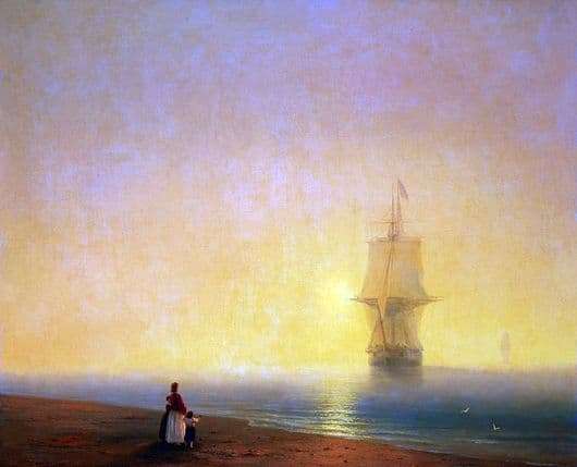 Description of the painting by Ivan Aivazovsky Morning at Sea