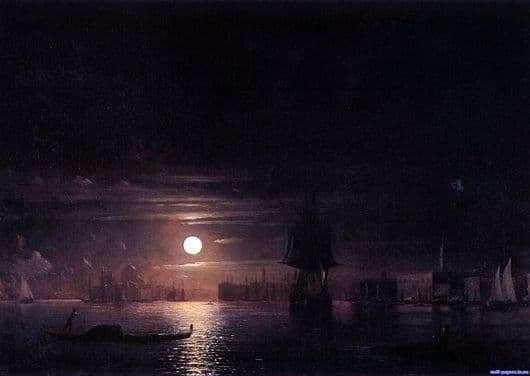 Description of the painting by Ivan Aivazovsky Night in Venice