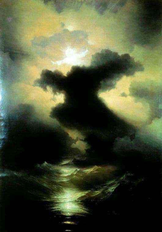 Description of the painting by Ivan Aivazovsky Chaos. World creation