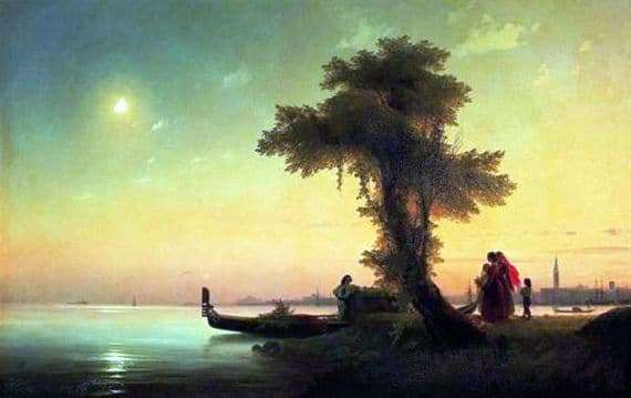 Description of the painting by Ivan Aivazovsky View of the Venice Lagoon