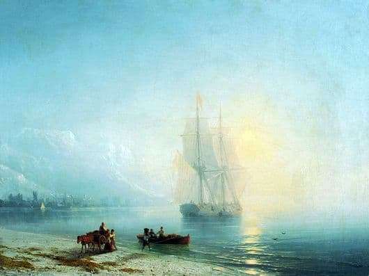 Description of the painting by Ivan Aivazovsky Calm Sea