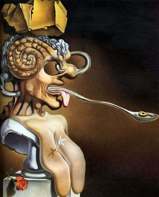 Description of the painting by Salvador Dali Portrait of Picasso